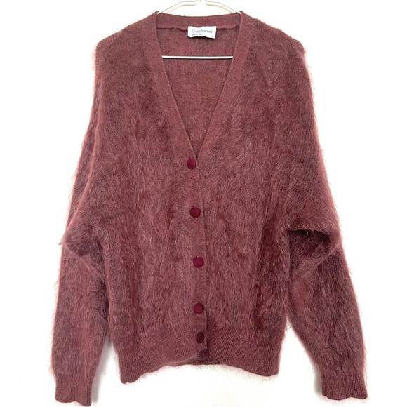 Italian made mohair mix button down sweater - Picture 9 of 12